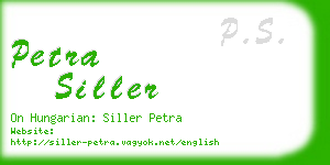 petra siller business card